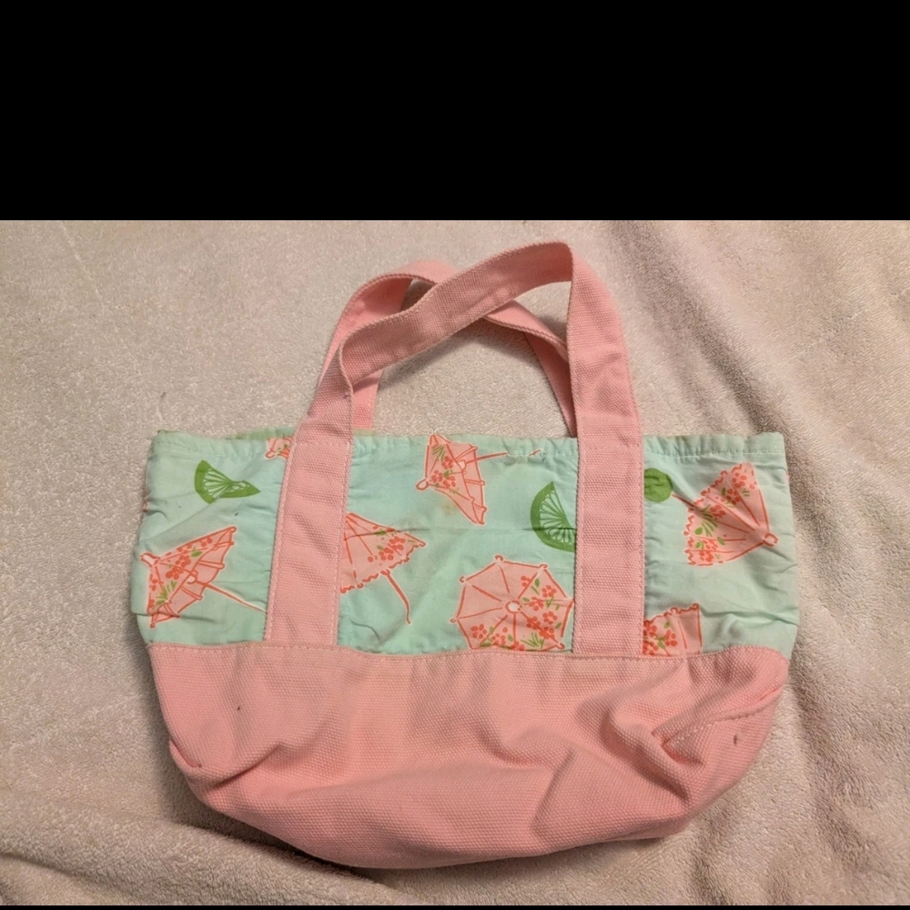 Pink and Green Tote Bag
